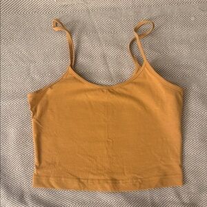 Mustard Cami Crop